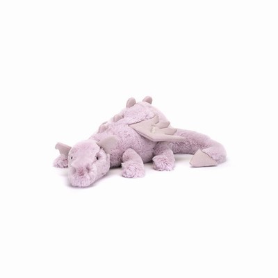 Jellycat Lavender Dragon Huge Australia | 843651WQR